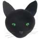 Preview: fascinator halloween Samt katze spitze